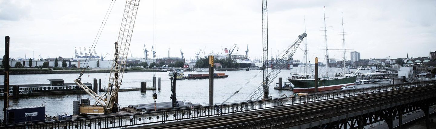 Blick über den Hamburger Hafen