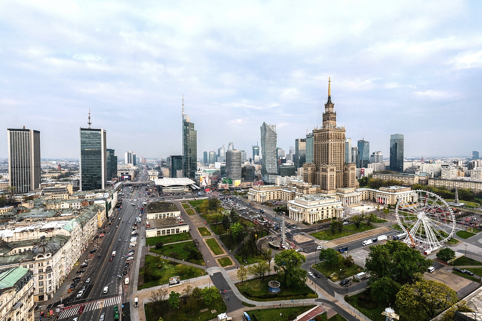 Warschauer Skyline mit dem Kulturpalast